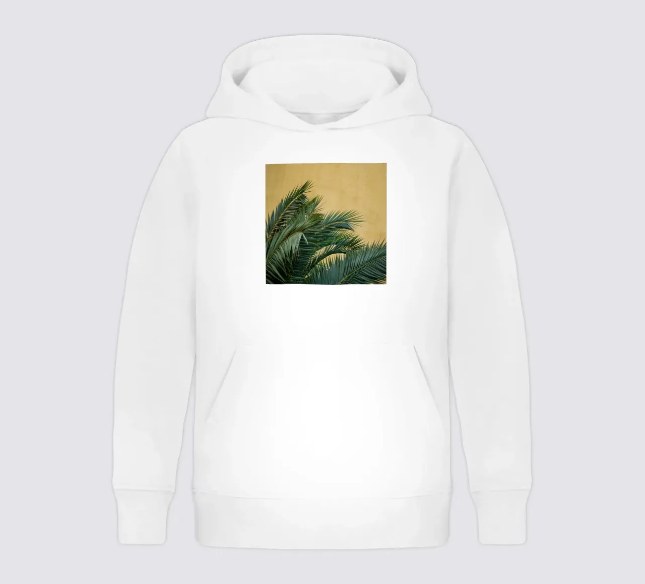 Golden Palm Leaves sudadera con capucha para niño de Victoria Frost