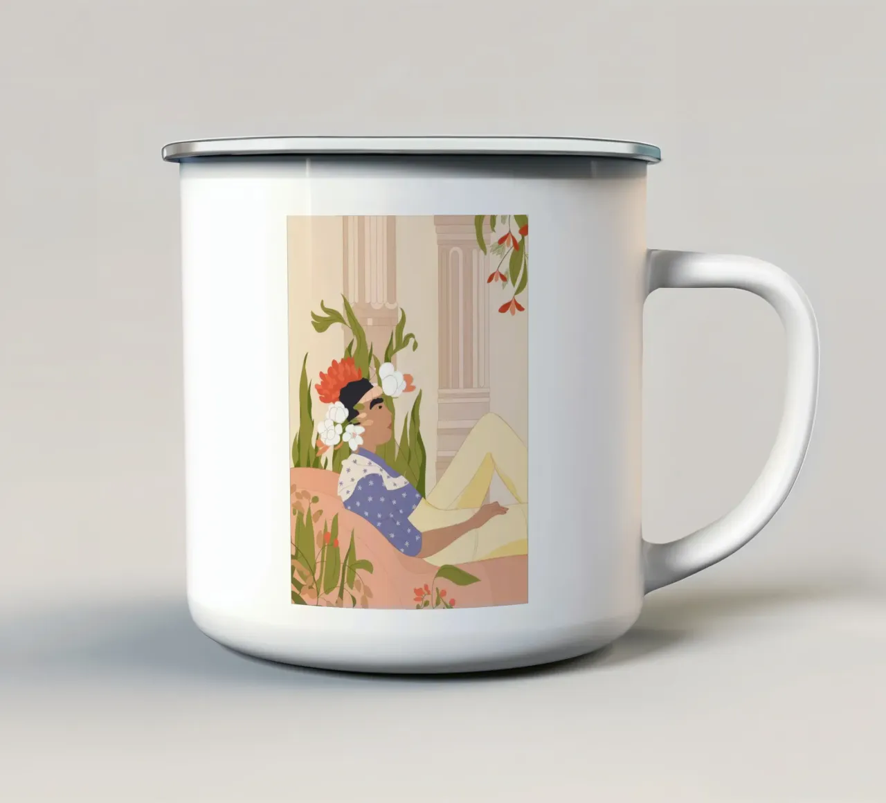 Serenità classica tazza in smalto da Artie Shifa