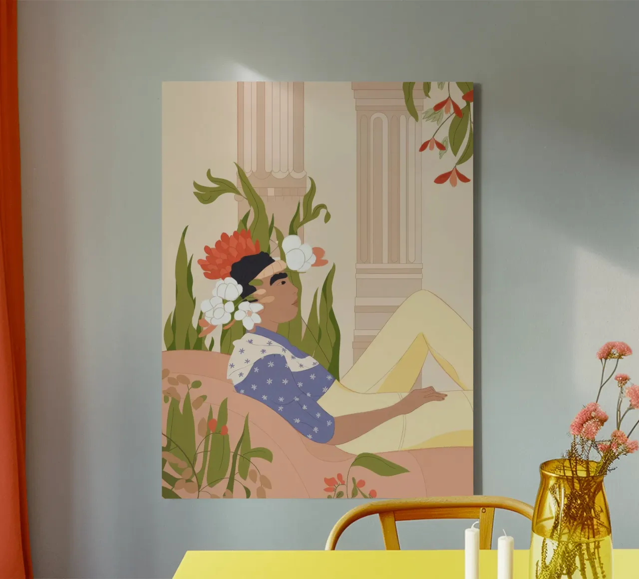 Classical Serenity canvas with Floater frame by Artie Shifa