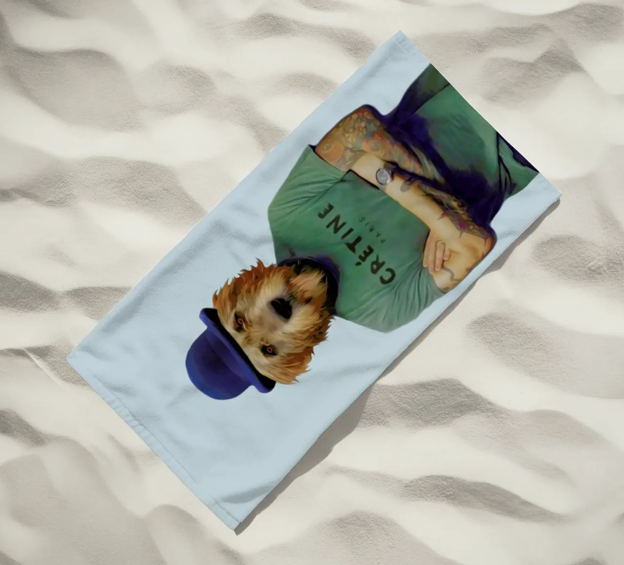 Mr Who beach towel by Mrs. Pepper's Designs
