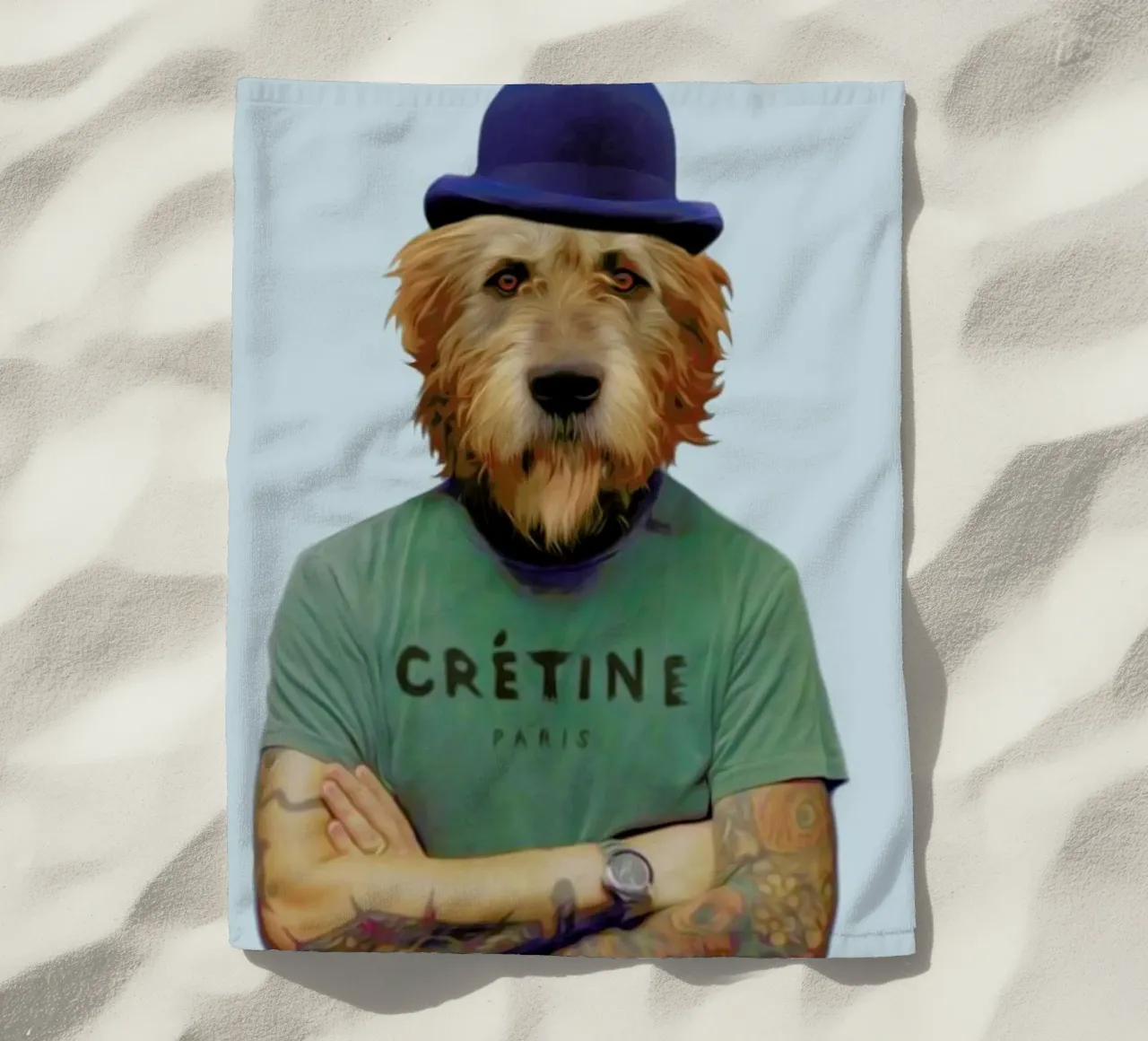 Mr Who beach towel by Mrs. Pepper's Designs