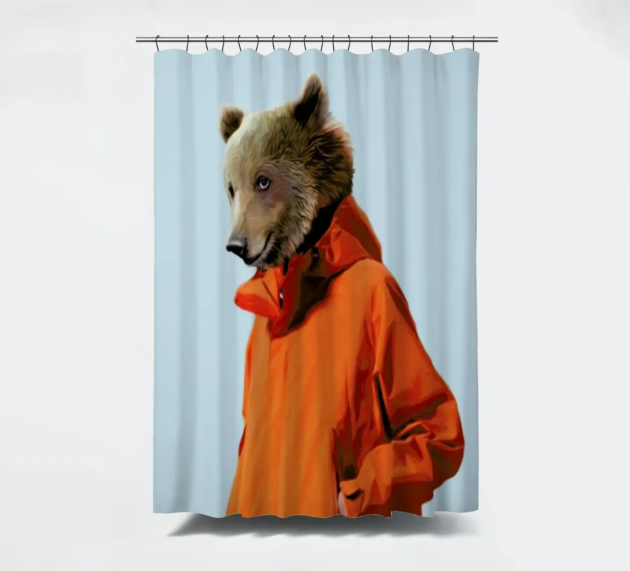 Mr Storm shower curtain by Mrs. Pepper's Designs