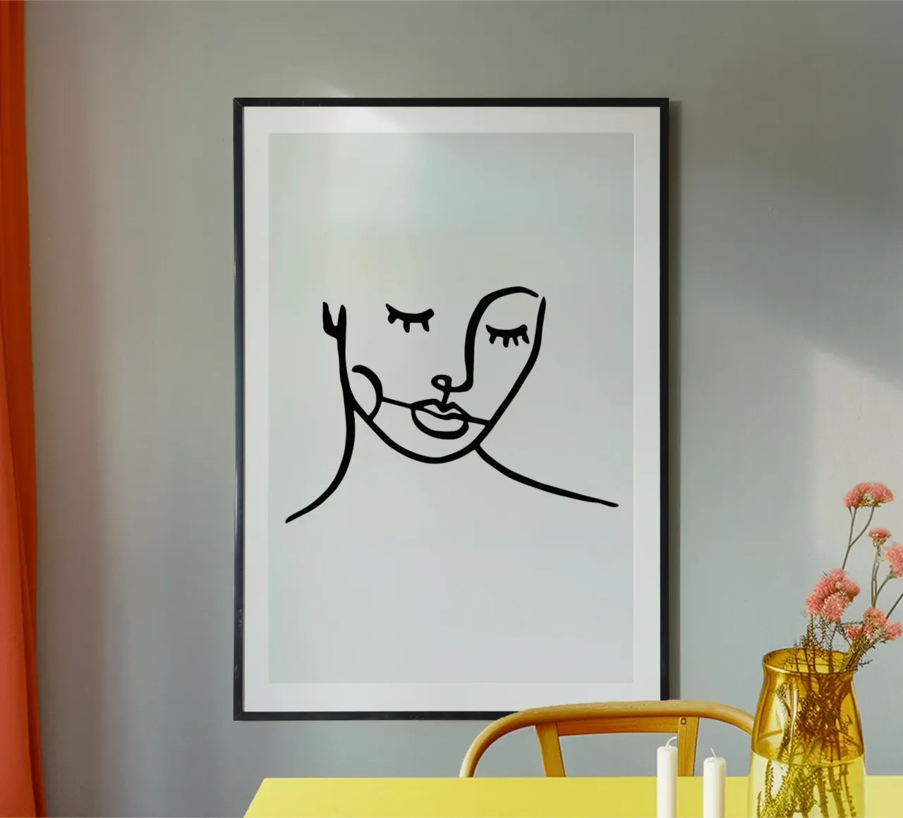 Bellatrix poster con telaio in alluminio da Ninhol