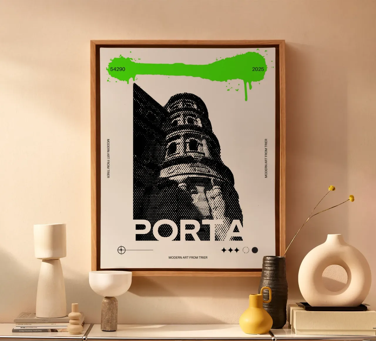 PORTA tela con Cornice a cassetta da Einfach Uebel