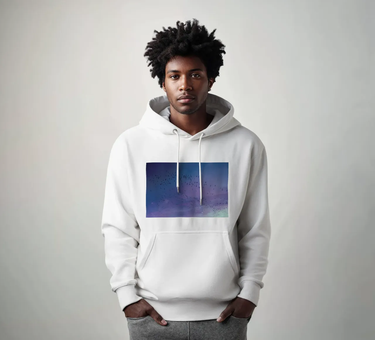 The Crows felpa con cappuccio da Pale Grain