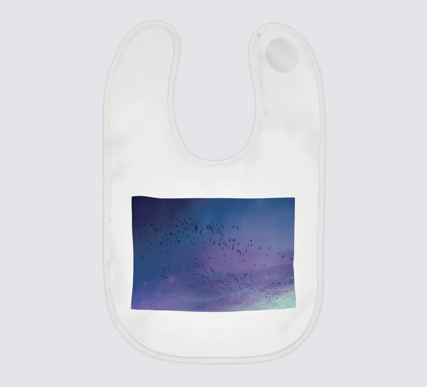 The Crows baby bib by Pale Grain