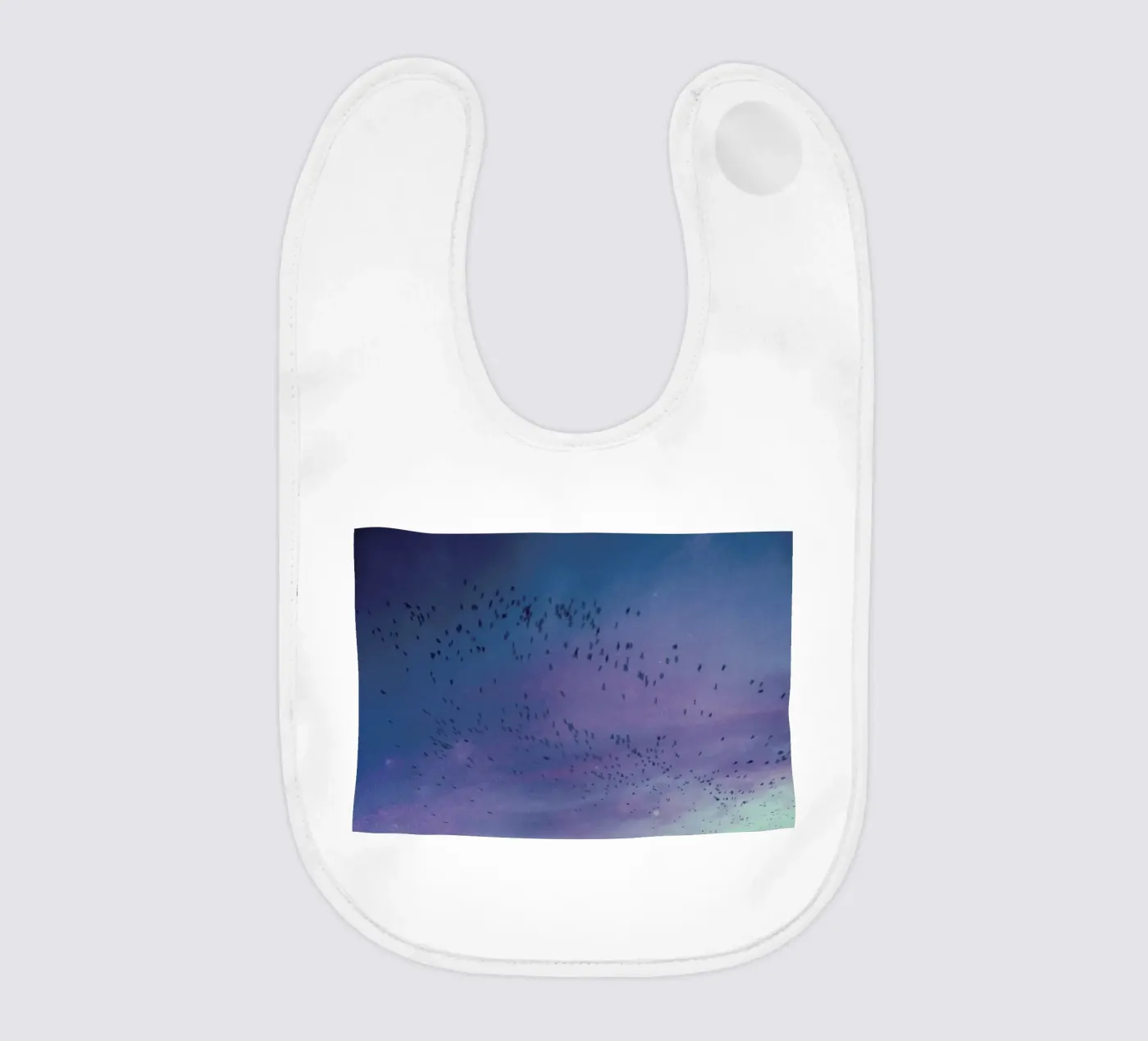 The Crows baby bib by Pale Grain