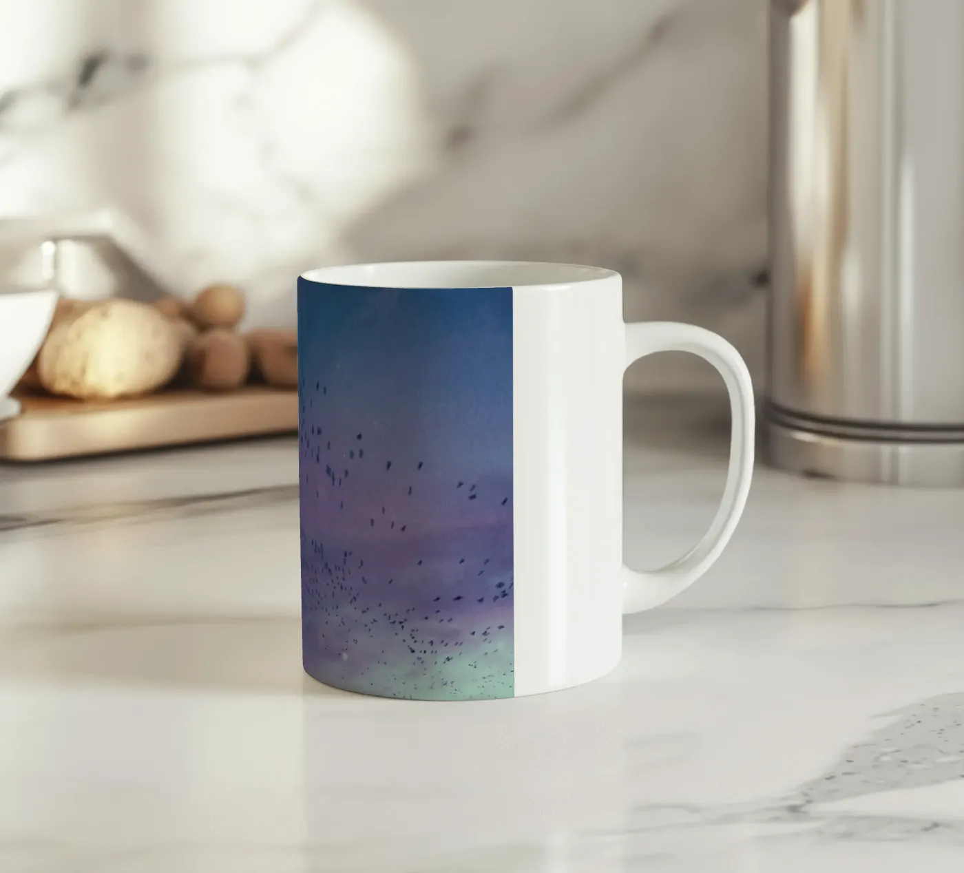 The Crows ceramic mug by Pale Grain