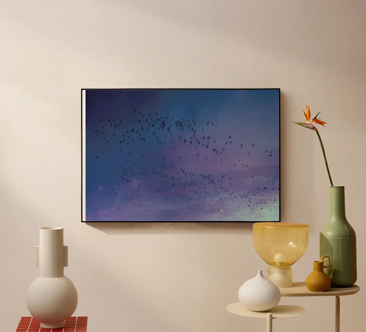 The Crows Acryl-Glas von Pale Grain