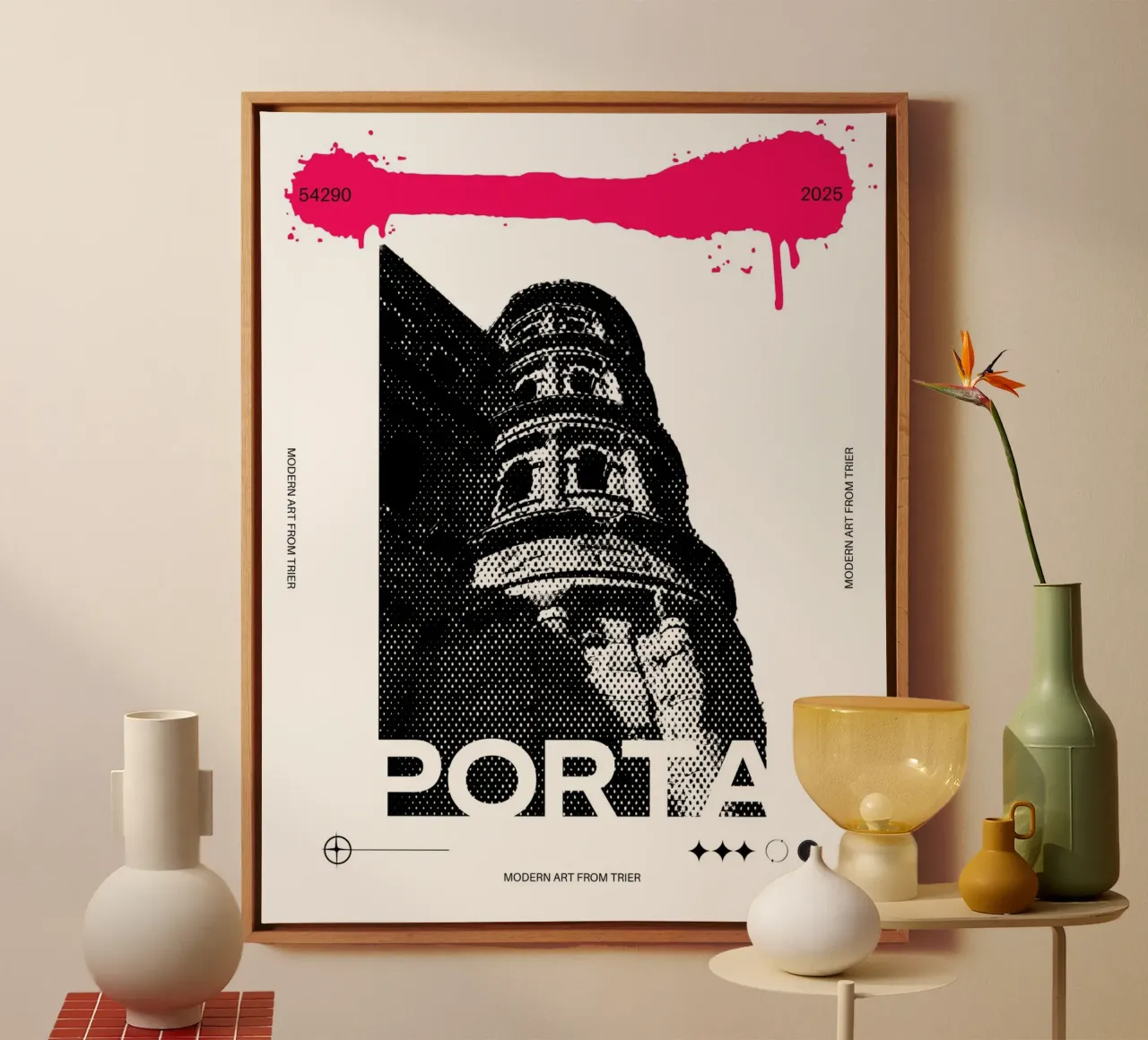 PORTA tela con Cornice a cassetta da Einfach Uebel