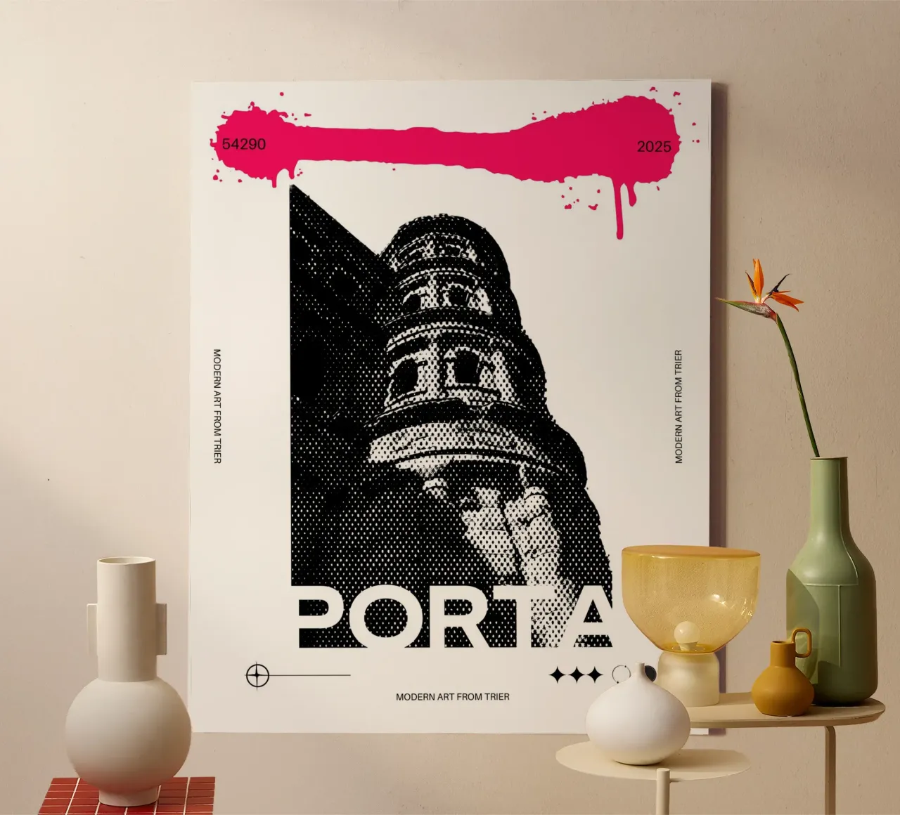 PORTA tela con Cornice a cassetta da Einfach Uebel