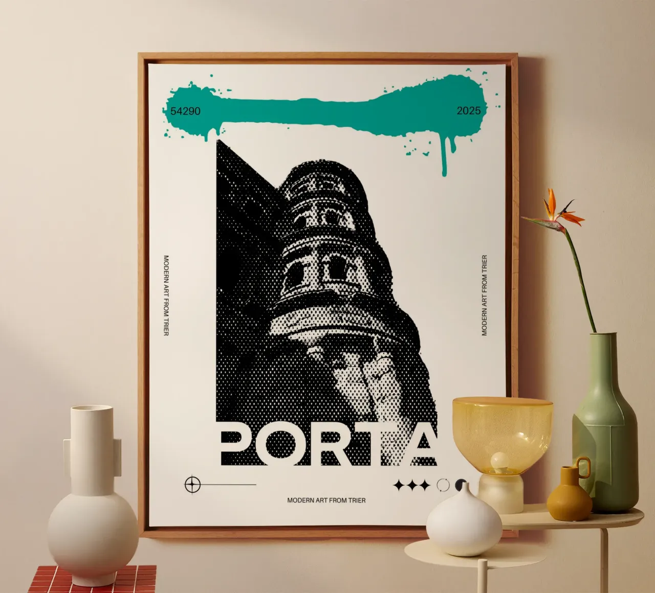 PORTA tela con Cornice a cassetta da Einfach Uebel