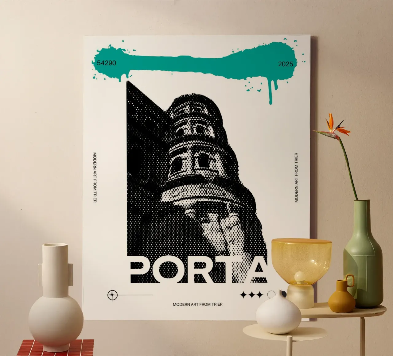 PORTA tela con Cornice a cassetta da Einfach Uebel