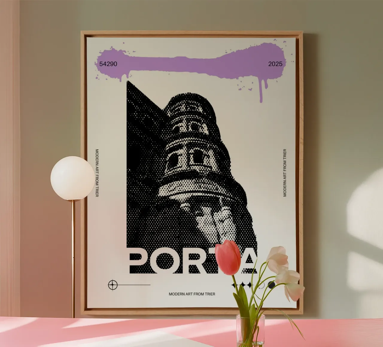 PORTA tela con Cornice a cassetta da Einfach Uebel