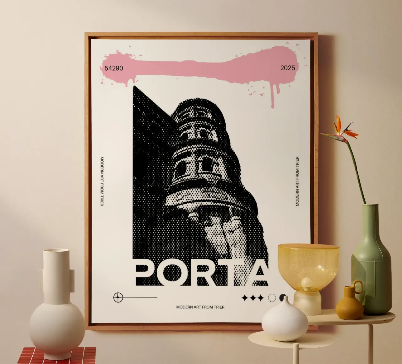 PORTA tela con Cornice a cassetta da Einfach Uebel