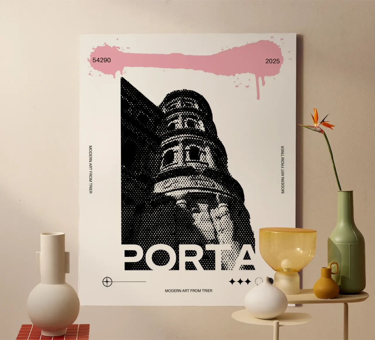 PORTA tela con Cornice a cassetta da Einfach Uebel