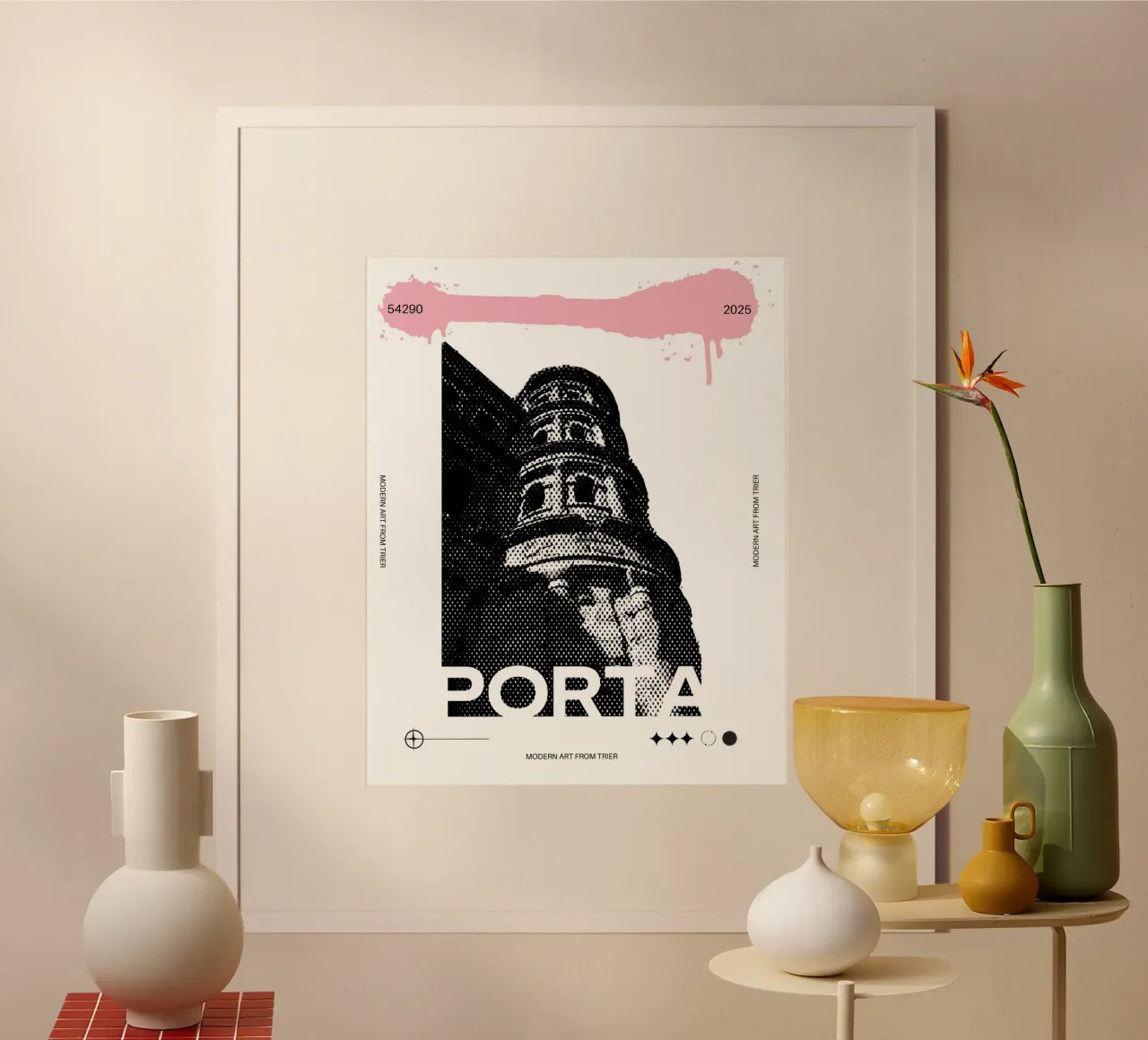 PORTA poster con telaio in alluminio da Einfach Uebel