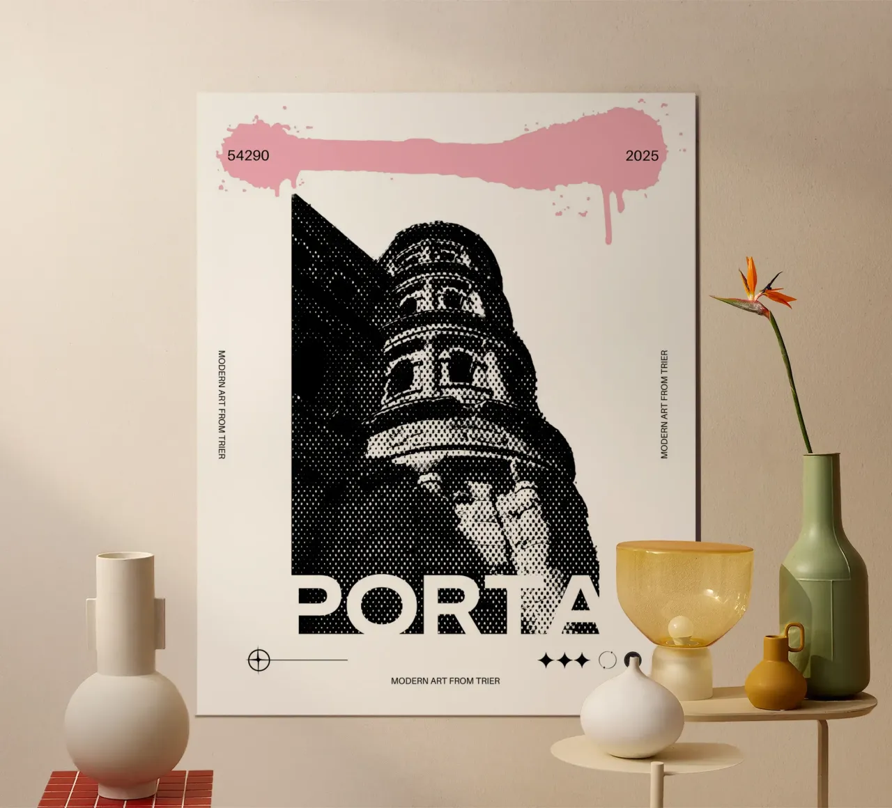 PORTA poster con telaio in alluminio da Einfach Uebel
