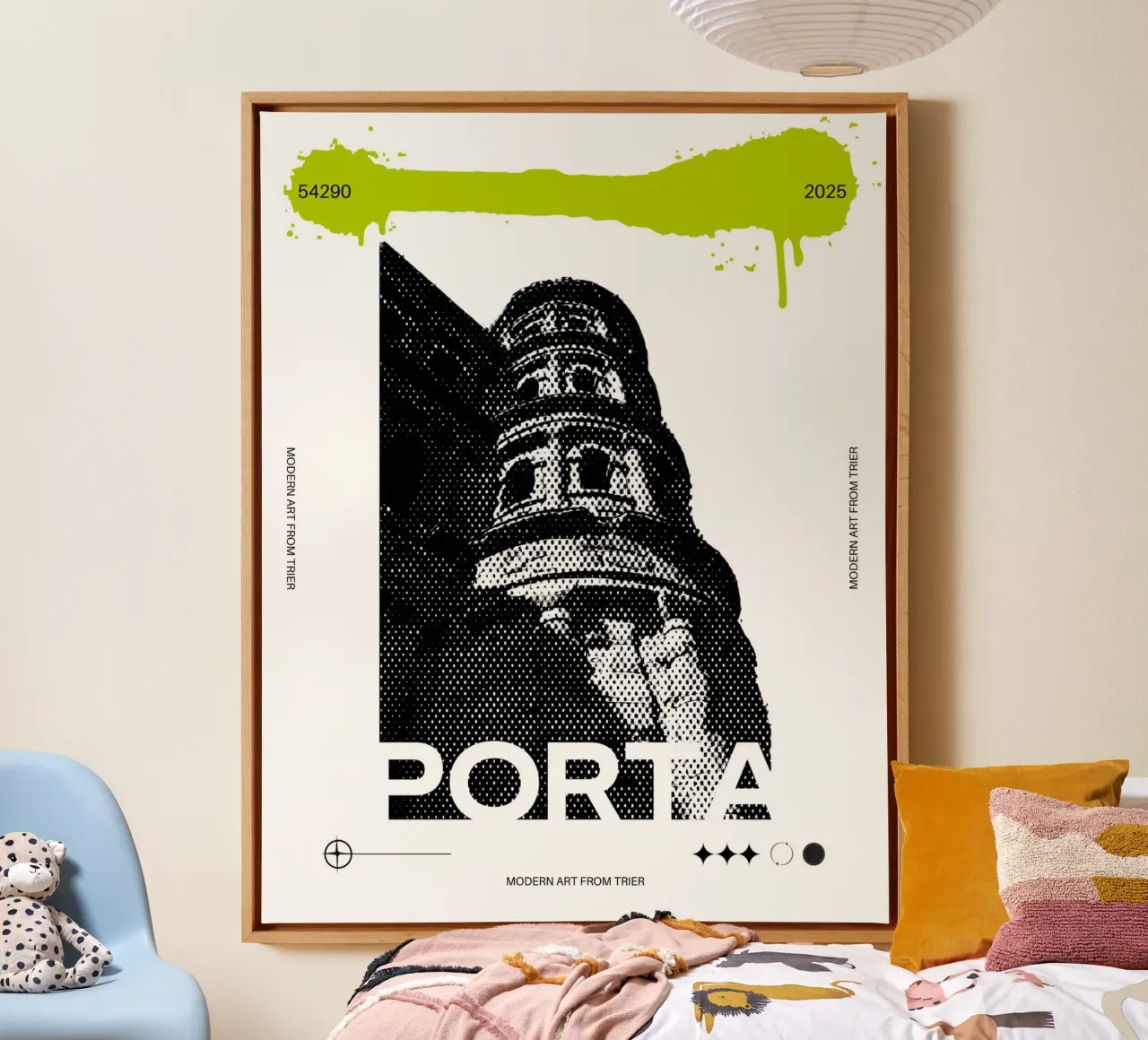 PORTA tela con Cornice a cassetta da Einfach Uebel