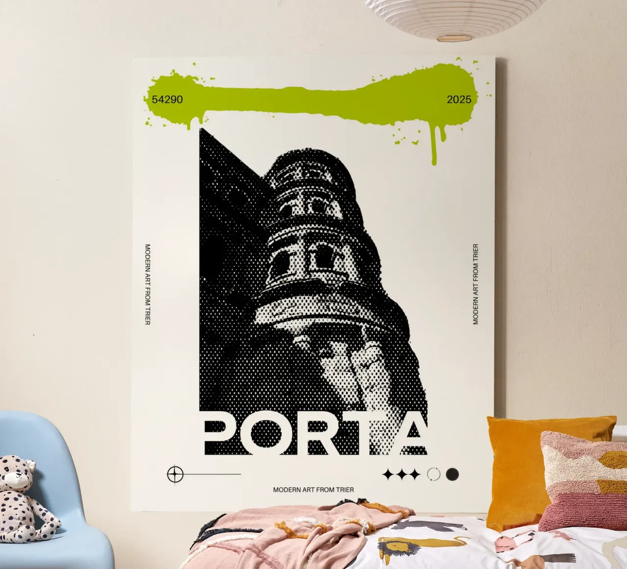 PORTA tela con Cornice a cassetta da Einfach Uebel