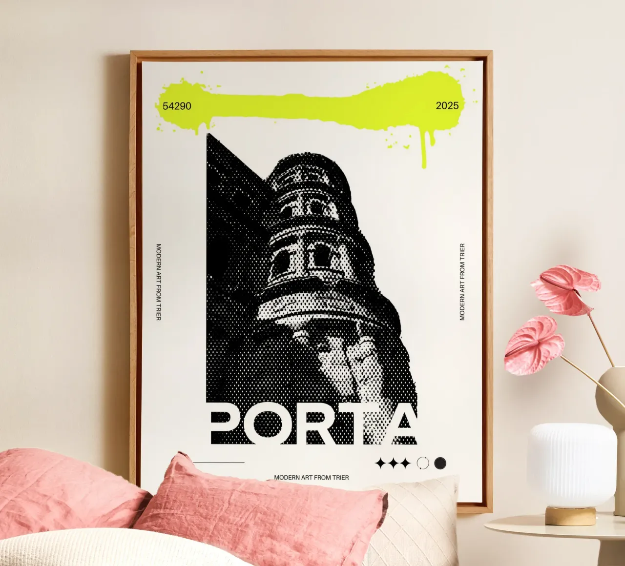 PORTA tela con Cornice a cassetta da Einfach Uebel
