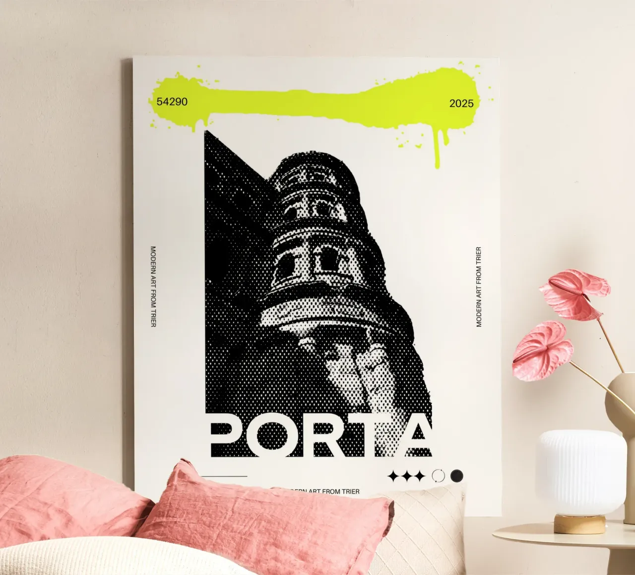 PORTA tela con Cornice a cassetta da Einfach Uebel