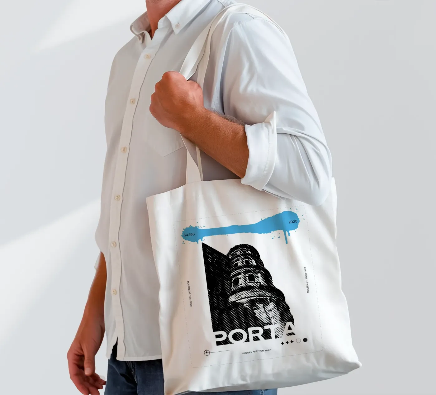 PORTA borsa in juta da SMRT STUDIO