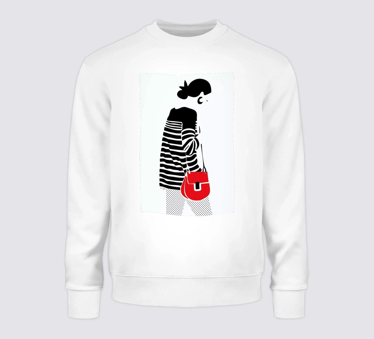Stripy Parisian sudadera de Linda Gobeta