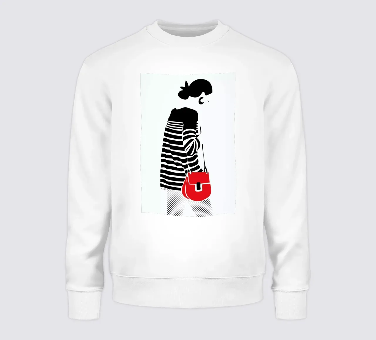 Stripy Parisian felpa da Linda Gobeta