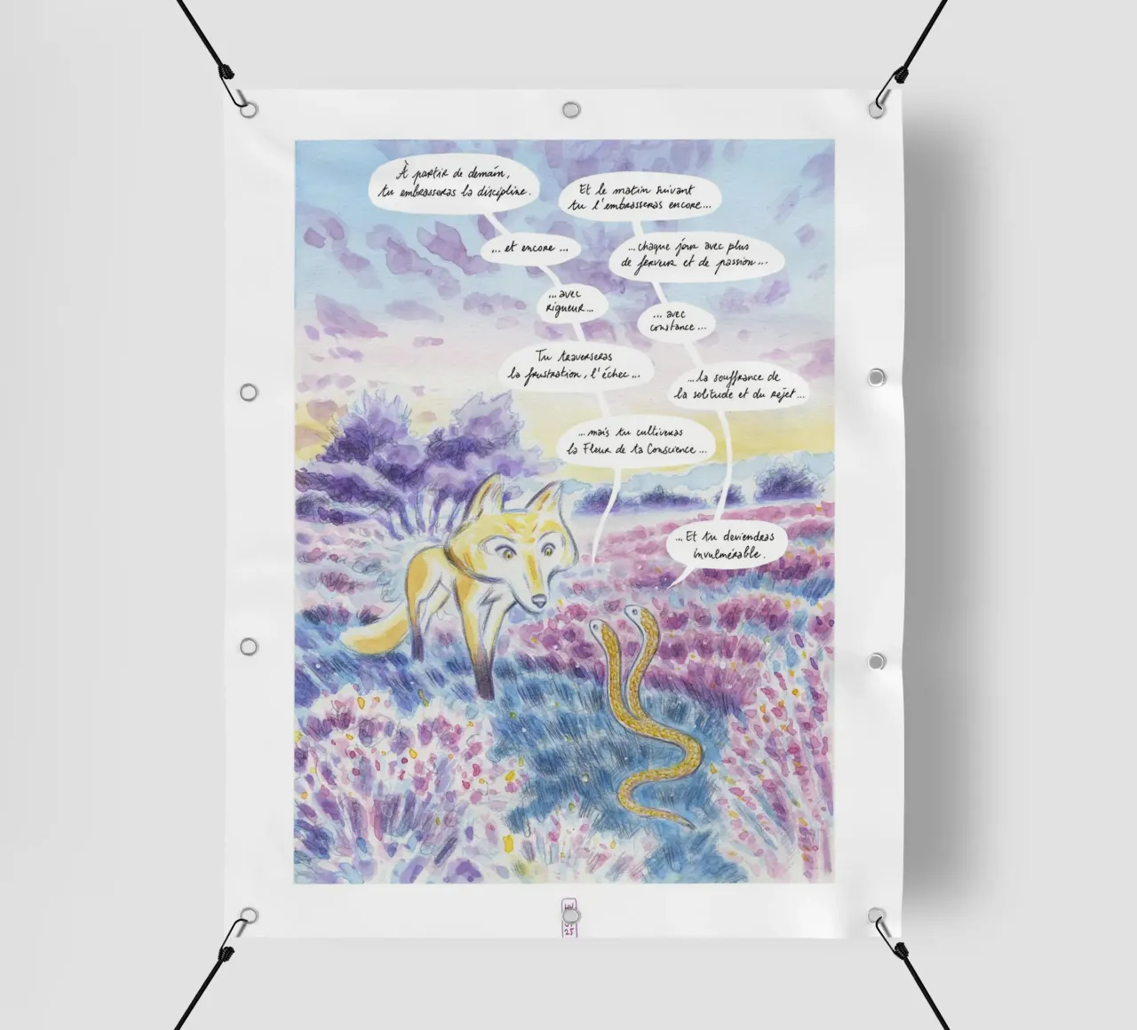 Il serpente a due teste telo in pvc da Humphrey VIDAL