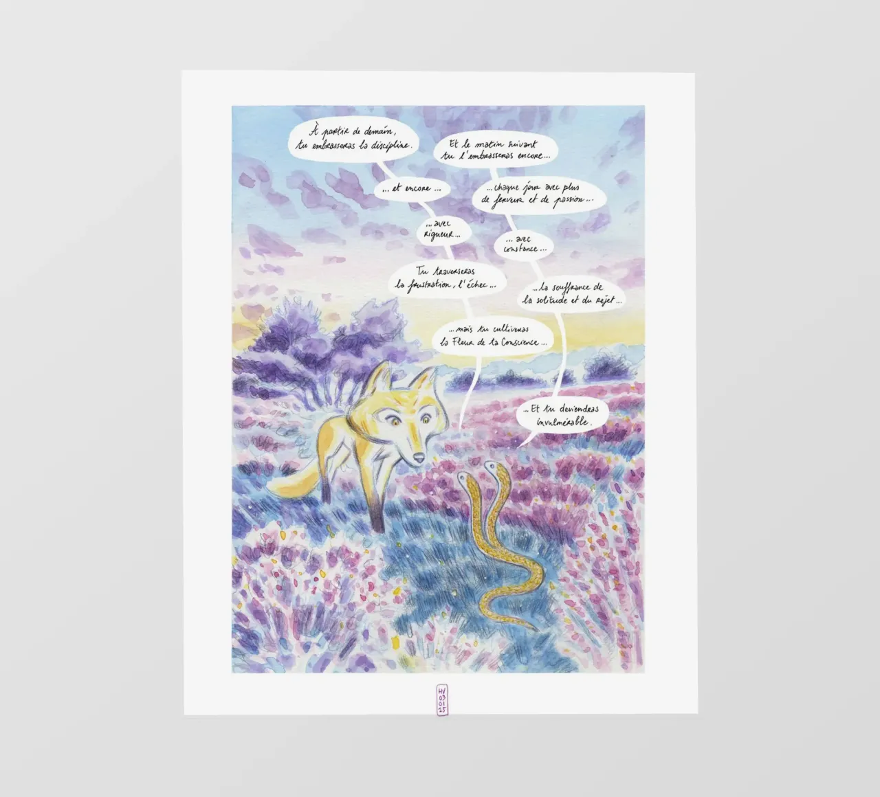 Il serpente a due teste telo in pvc da Humphrey VIDAL