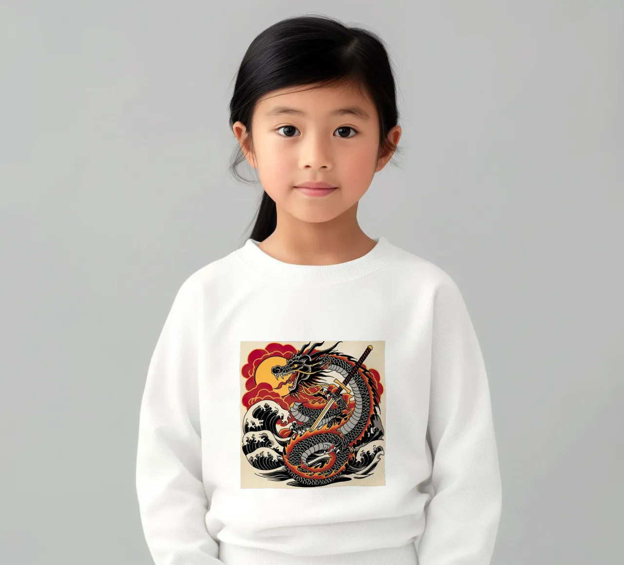 drago orientale felpa bambino da 🥝 KIWI STORE