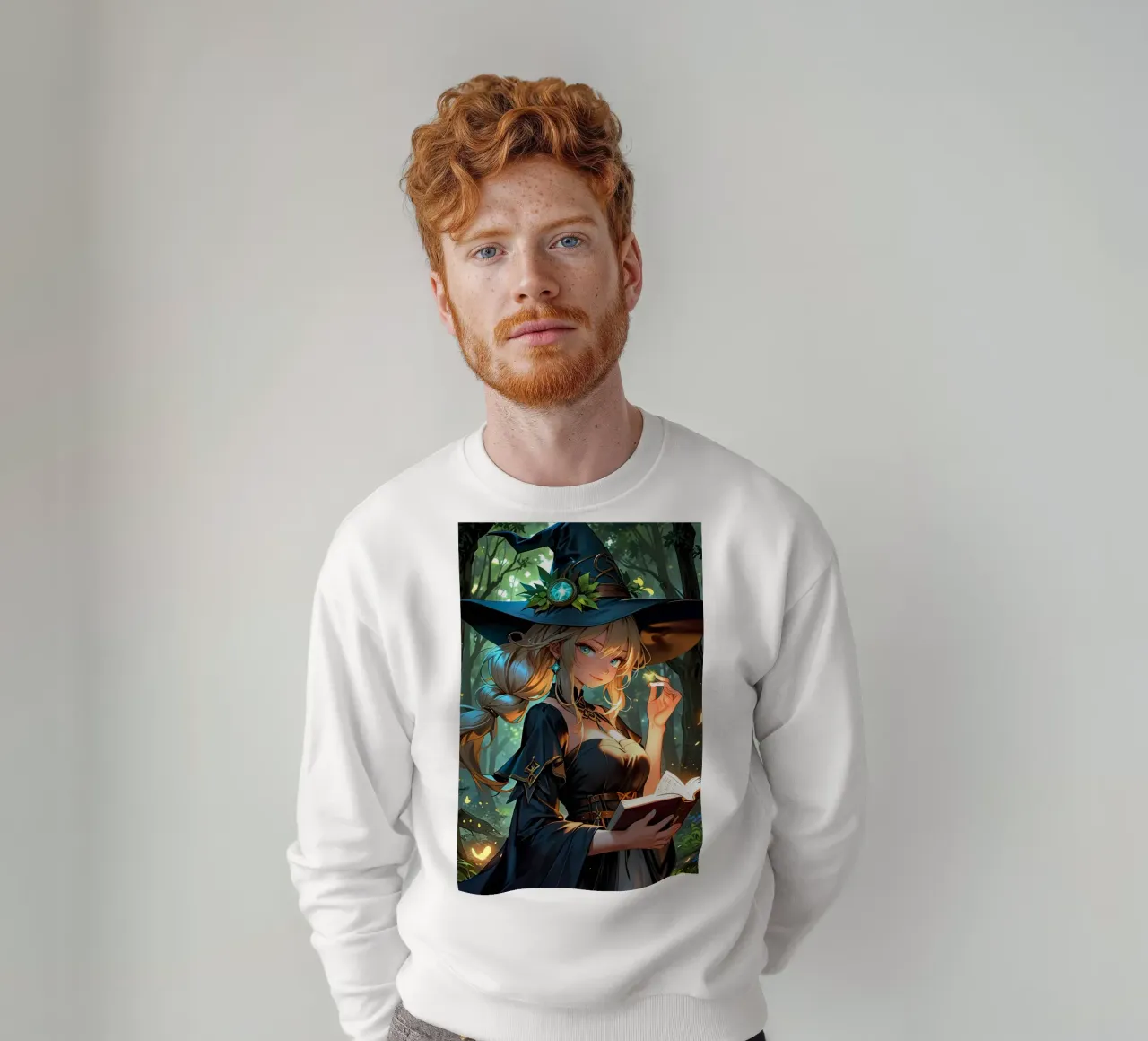 Japanese anime drawing art sweatshirt by 🎁 ARTVI-SHOP