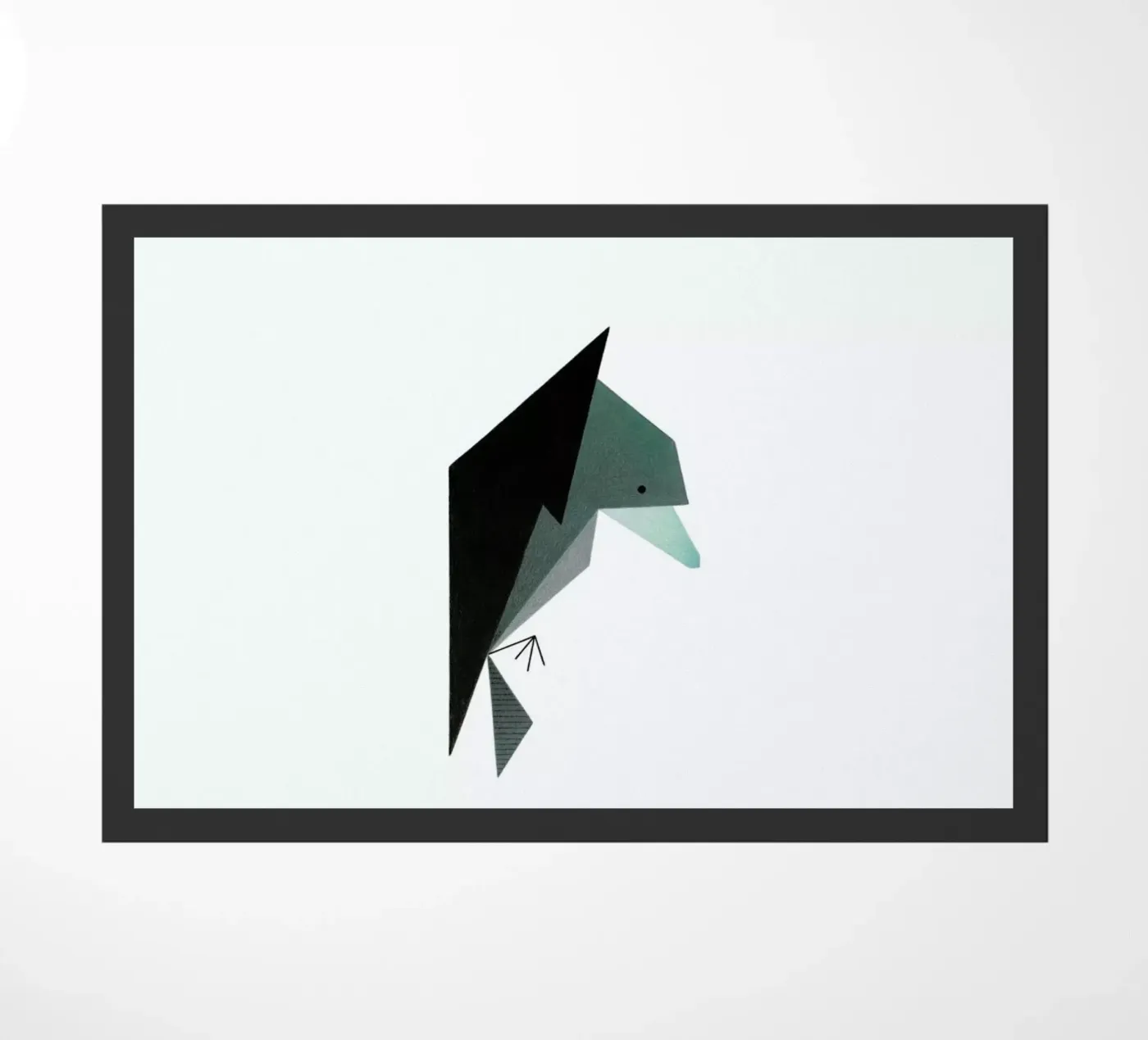 Rabe #1 doormat by Anna-Maren Zehnter