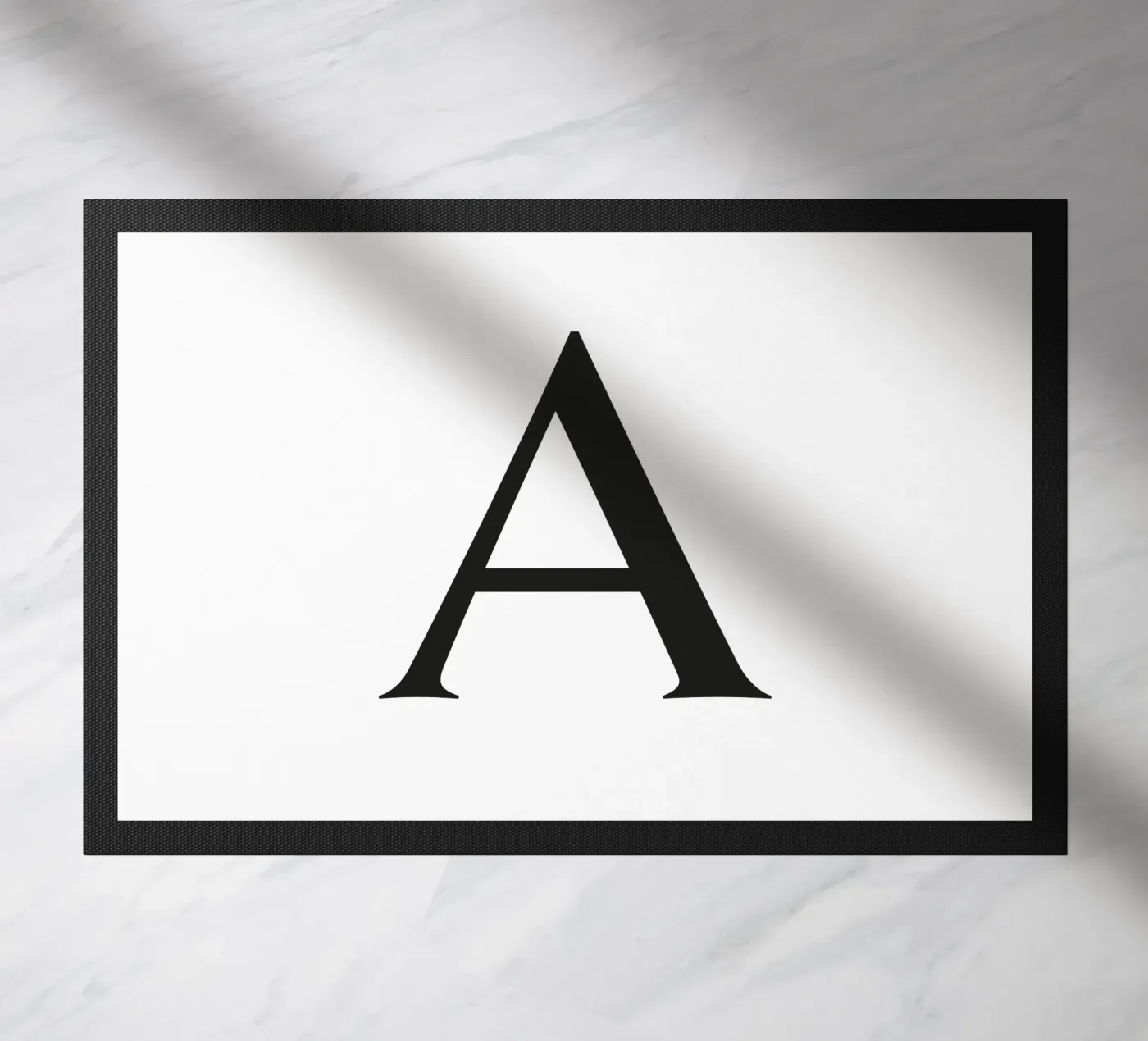 Letter A doormat by Katja Stehle Design