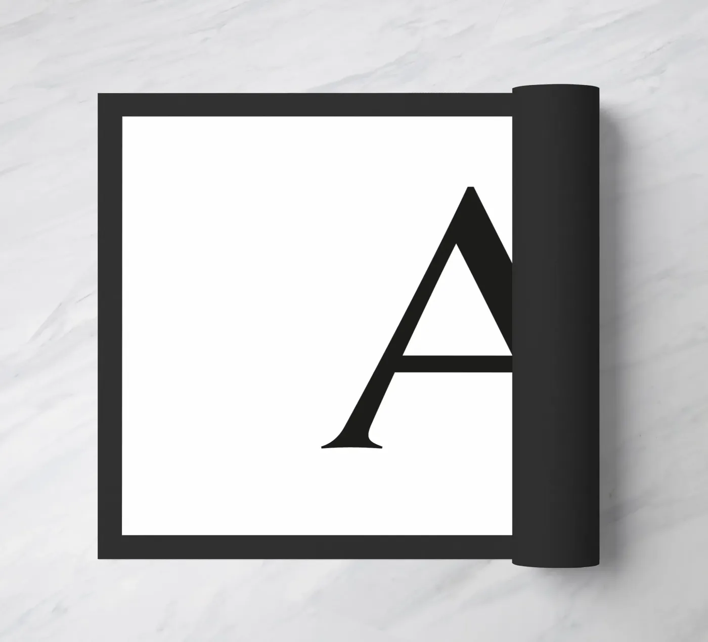 Letter A doormat by Katja Stehle Design