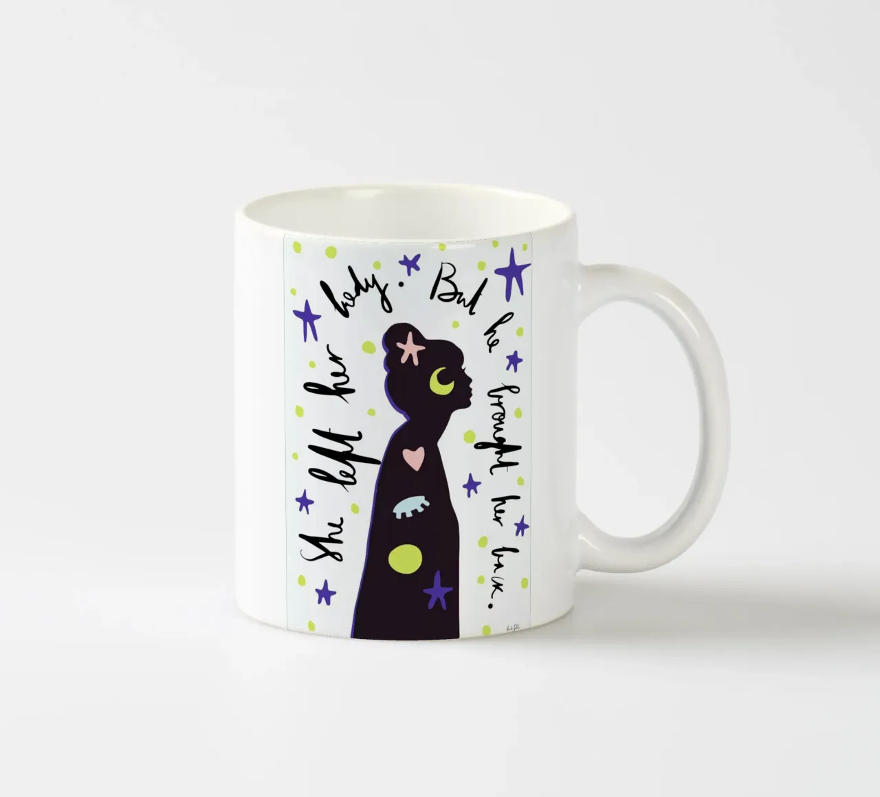 She & Him tazza in ceramica da Linda Gobeta