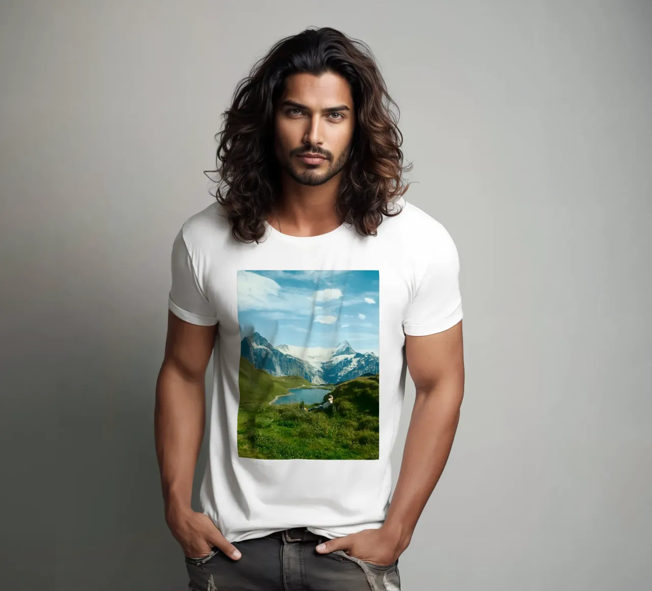 Serenity in the Swiss Alps t-shirt da FujiSwiss