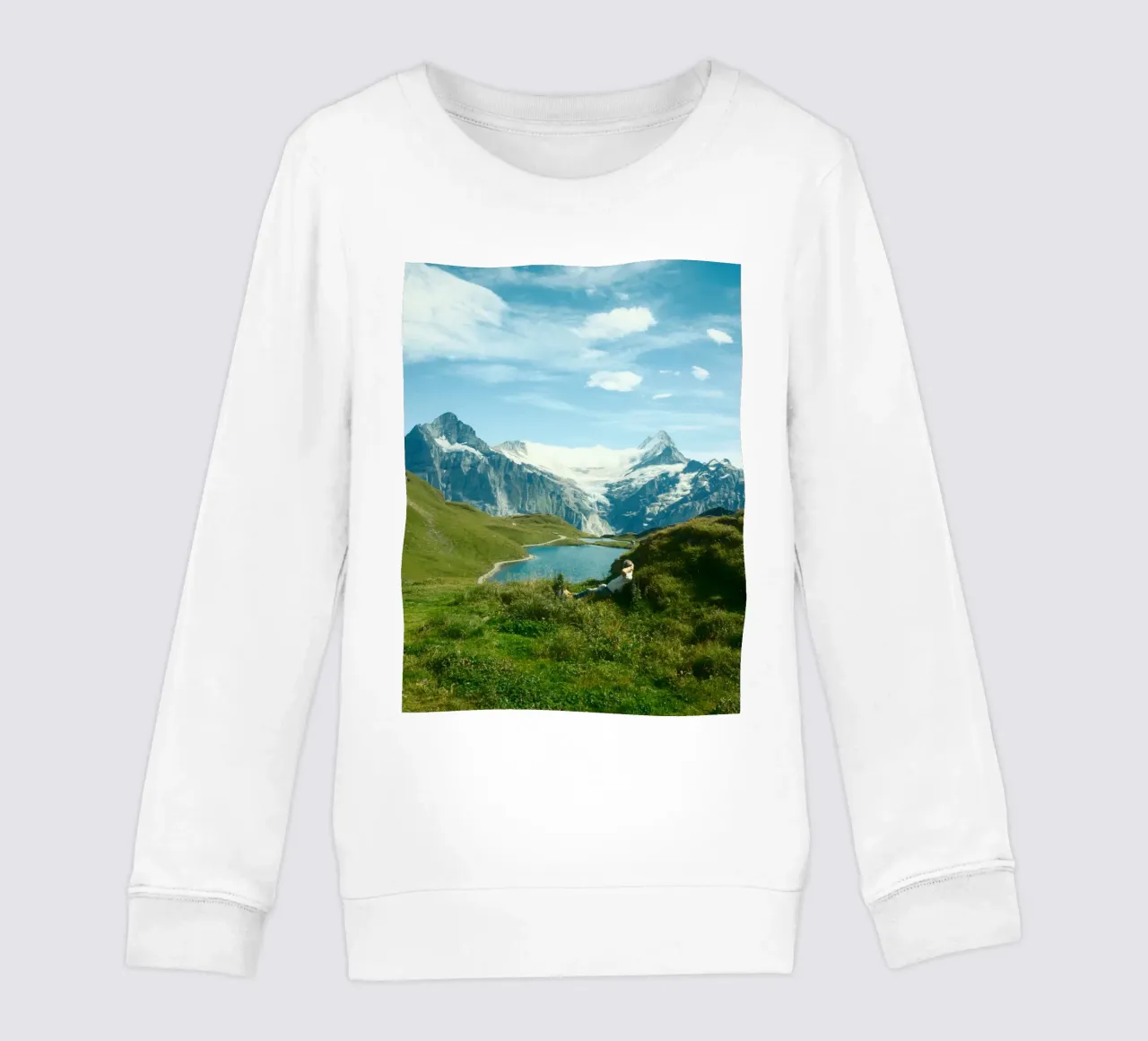 Serenity in the Swiss Alps felpa bambino da FujiSwiss