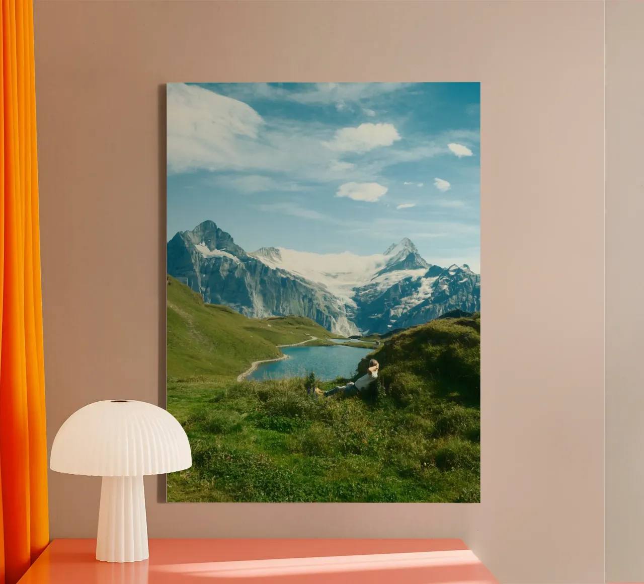 Serenity in the Swiss Alps tela da FujiSwiss