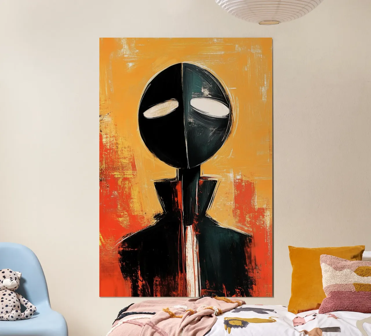 Lo sguardo silenzioso poster con telaio in legno da melipo-art