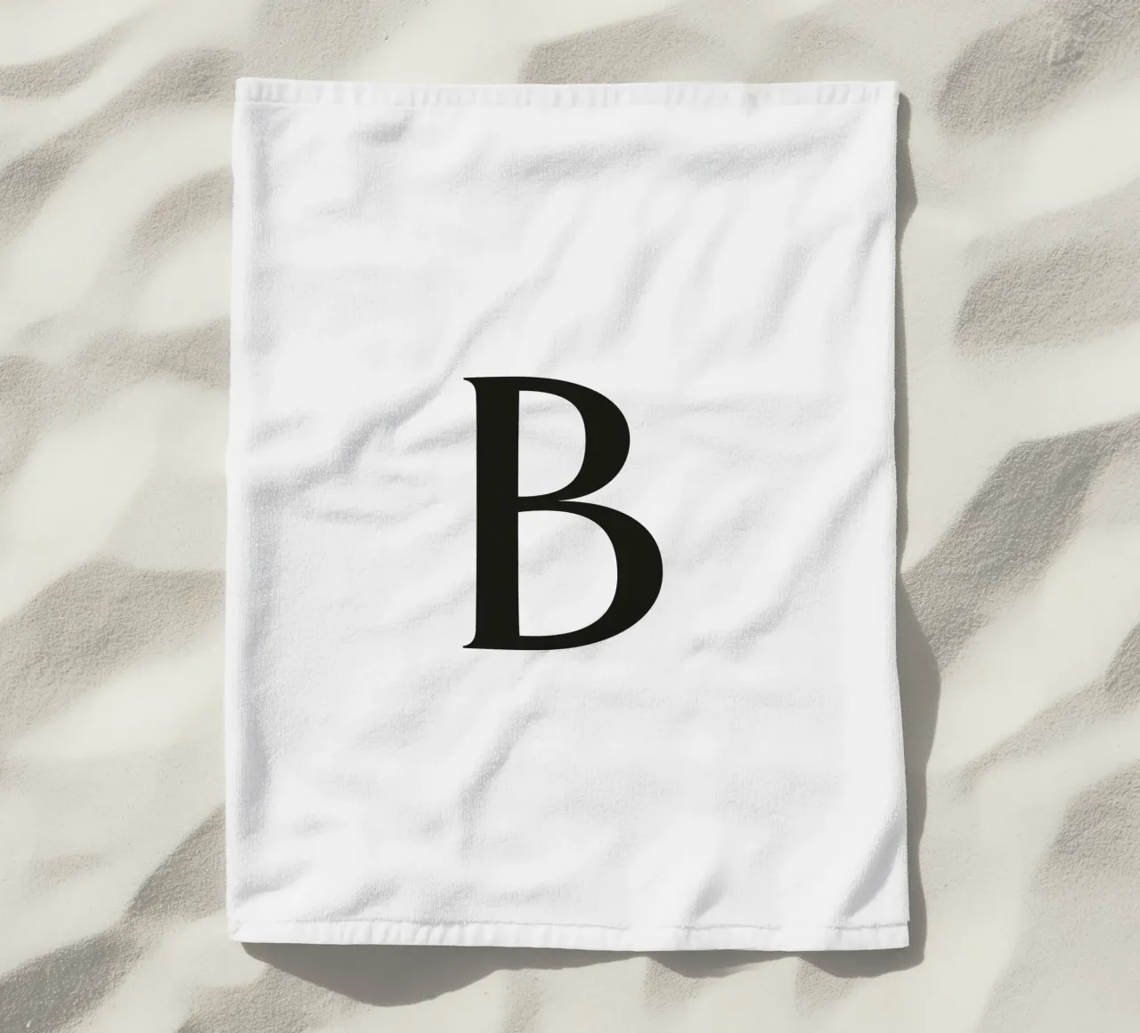 Lettera B telo mare da Katja Stehle Design