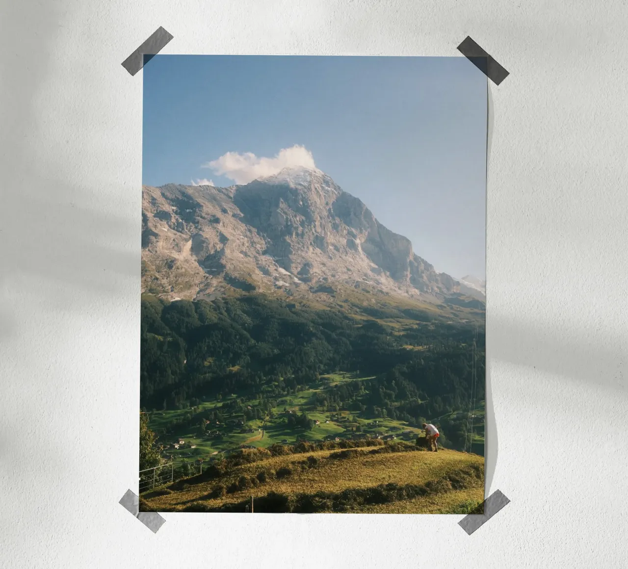Harvest Under the Eiger Poster von FujiSwiss