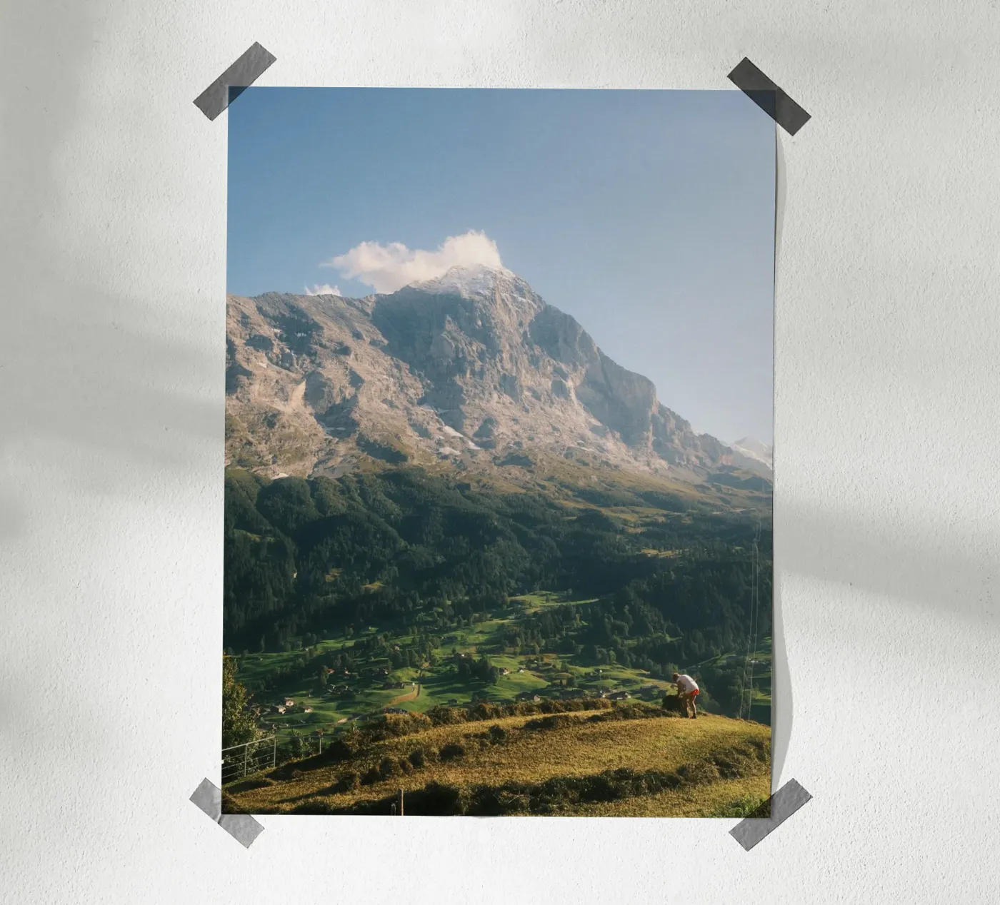 Harvest Under the Eiger poster da FujiSwiss