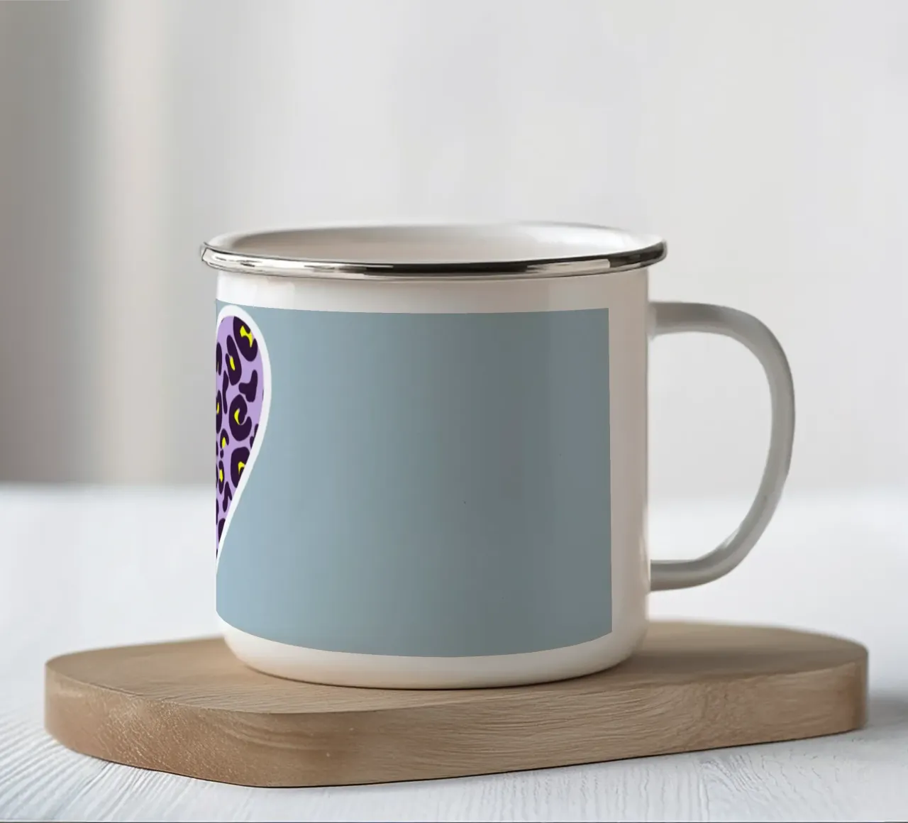 WILD AT HEART tazza in smalto da LAUSEMIA DESIGN STUDIO