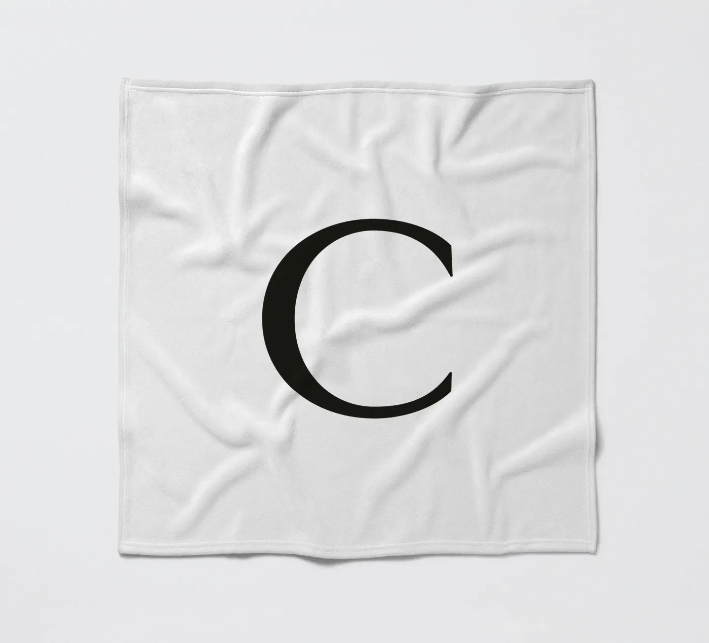 Buchstabe C Fleecedecke von Katja Stehle Design
