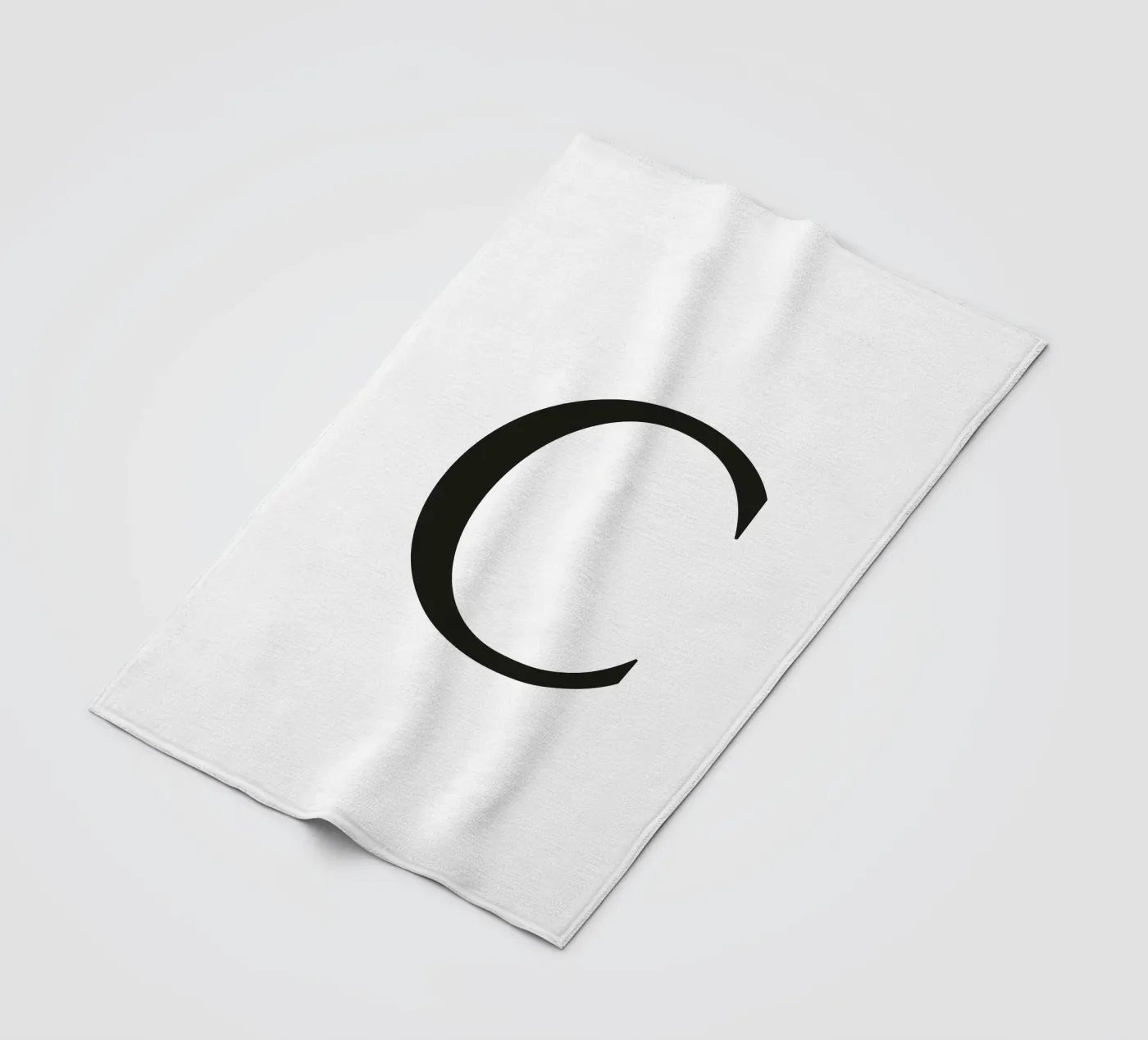 Buchstabe C Fleecedecke von Katja Stehle Design