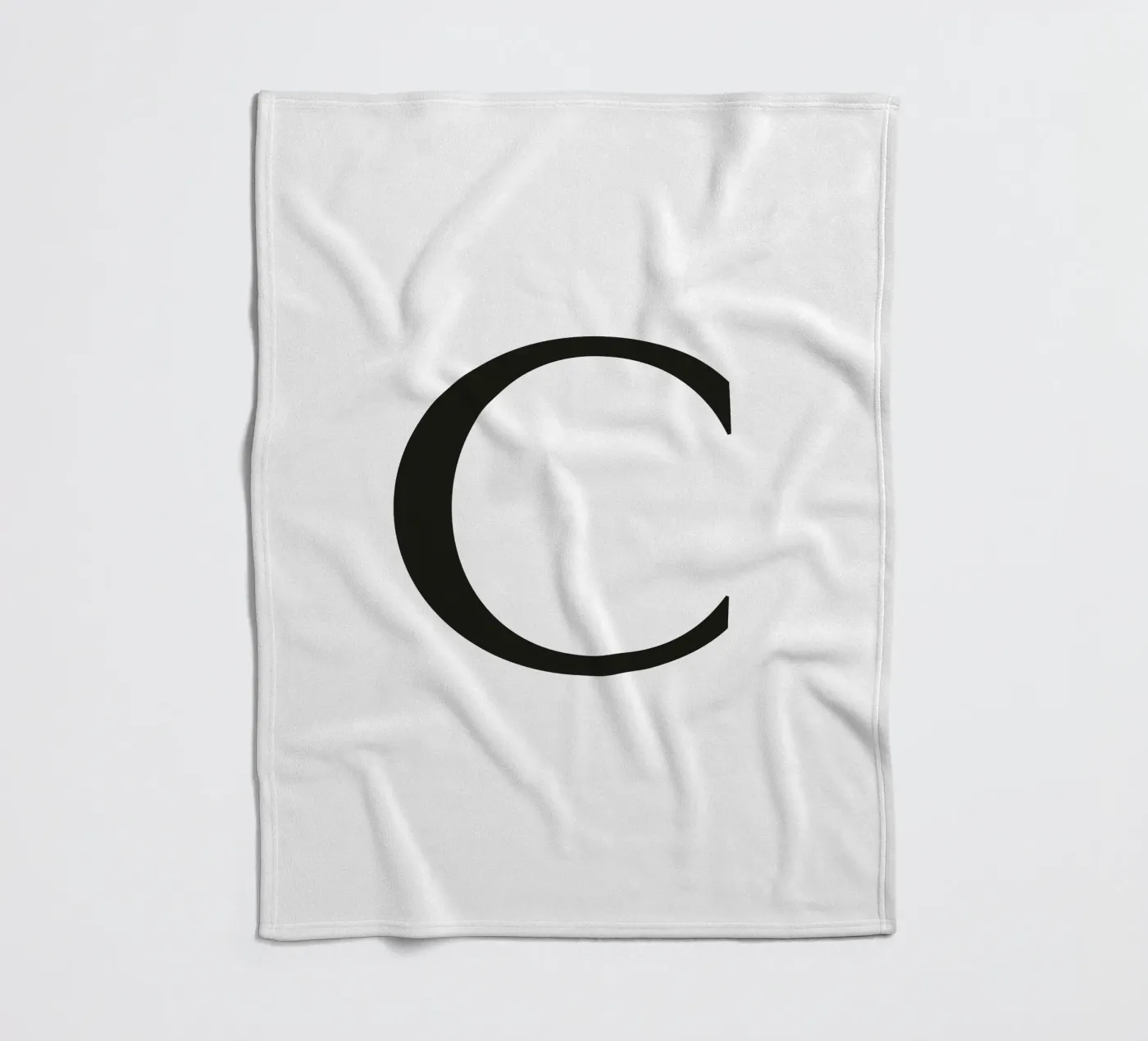 Buchstabe C Fleecedecke von Katja Stehle Design