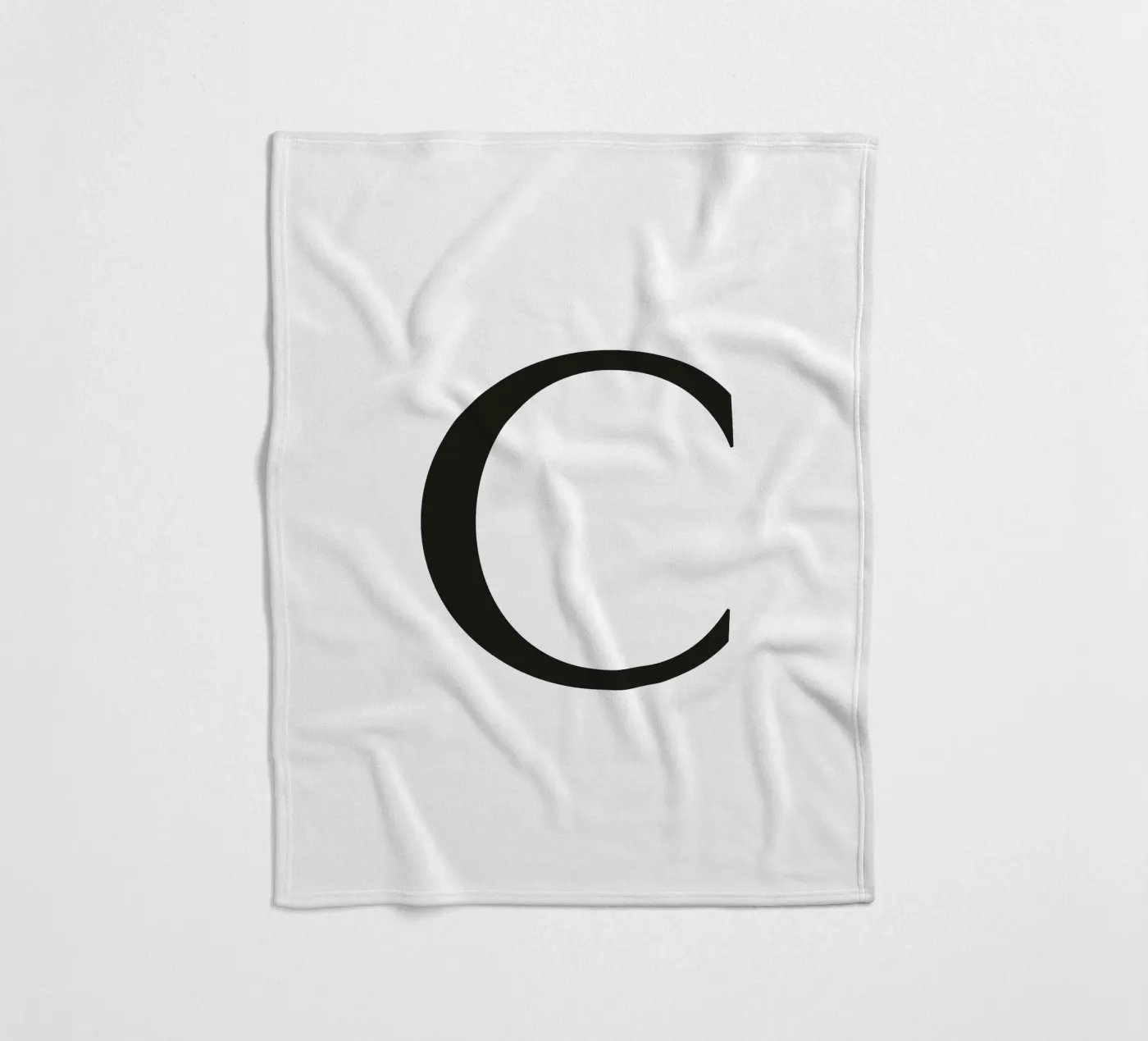 Buchstabe C Fleecedecke von Katja Stehle Design