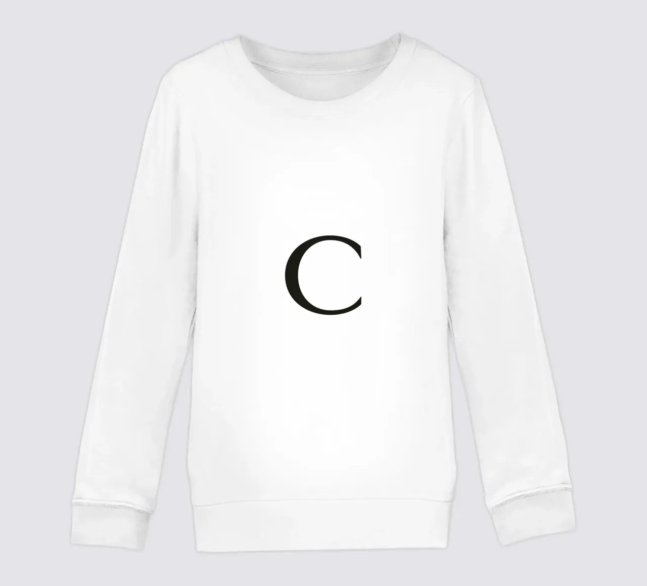 Lettera C felpa bambino da Katja Stehle Design